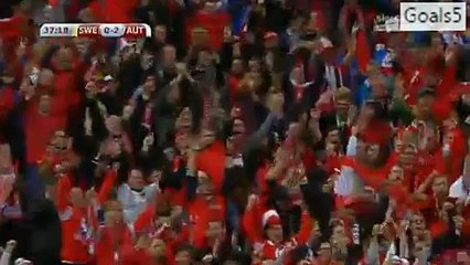 Martin Harnik Goal Sweden 0 - 2 Austria EURO Qualifications 8-9-2015
