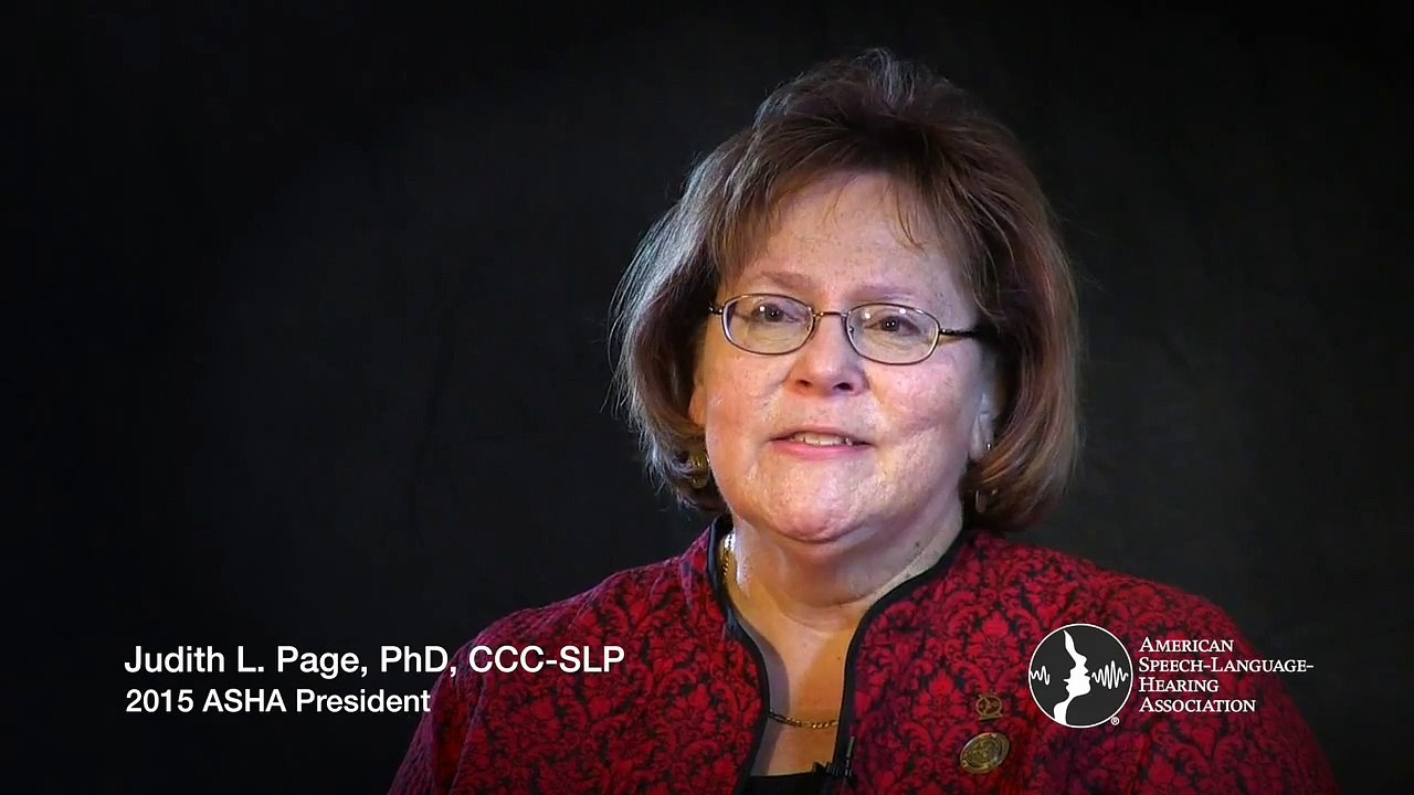 ASHA President Judith Page: Identify the Signs of Communication Disorders