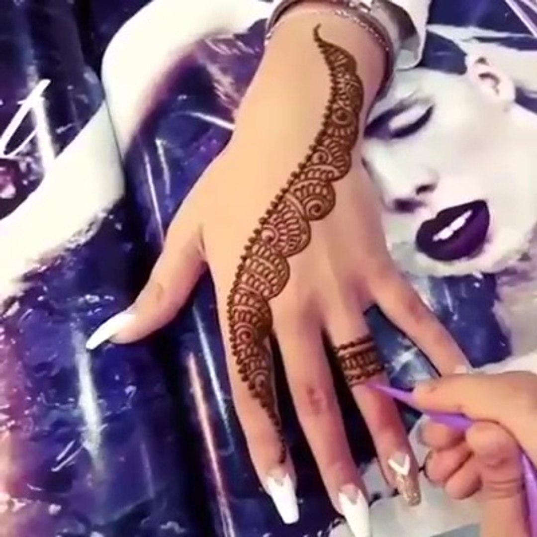 Amazing Simple Mehndi Deisgn Easy And Cute Henna Tutorial Video