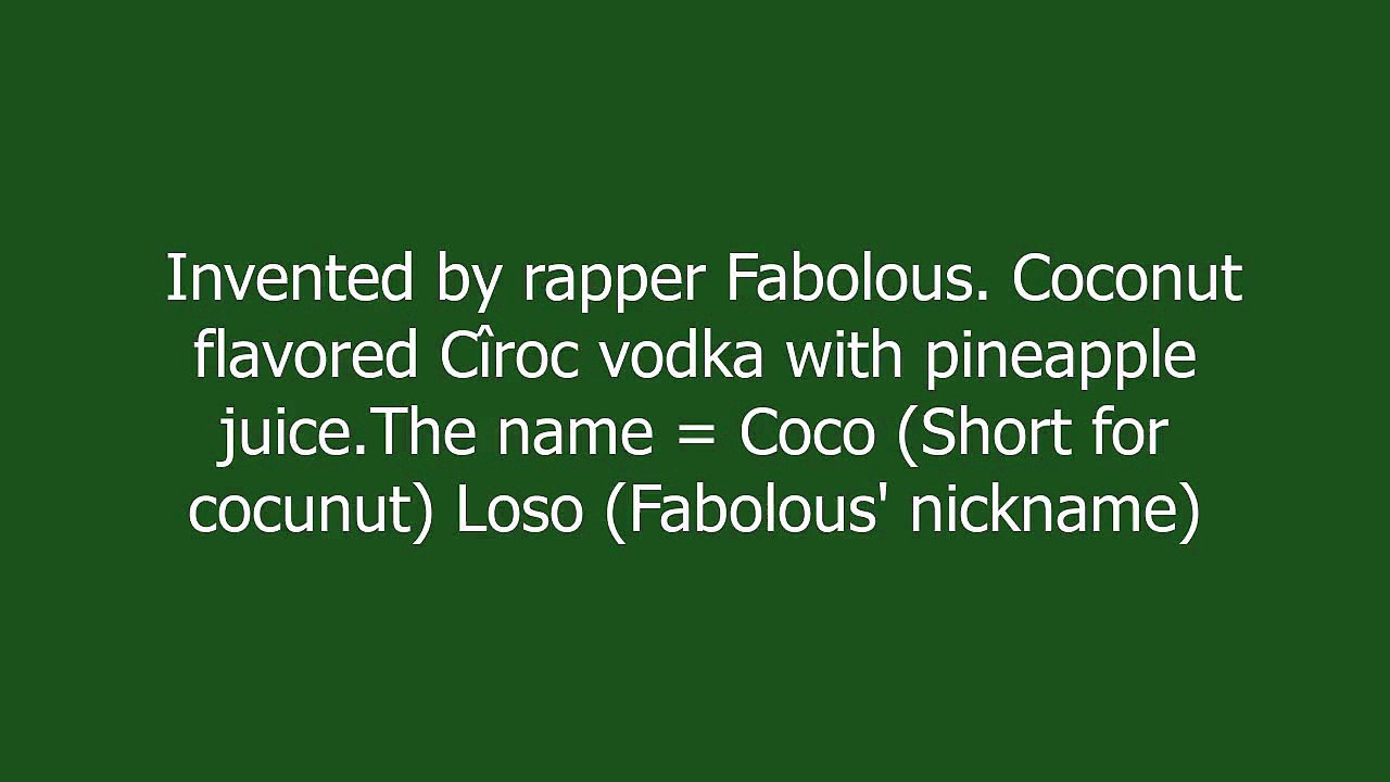 Coco Loso meaning and pronunciation
