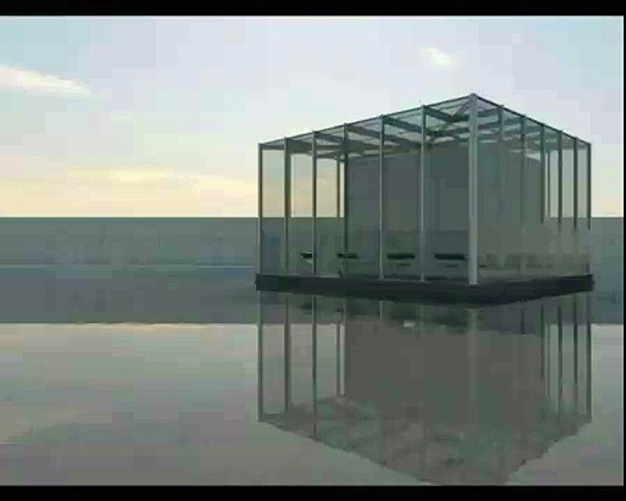 Tadao Ando glass box timelapse