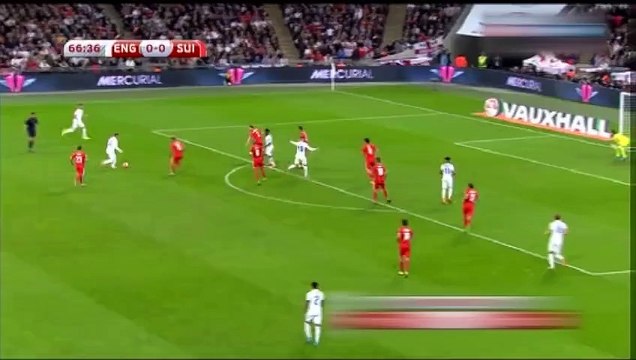 الهدف الاول للمنتخب الانجليزي في مرمي منتخب سويسرا