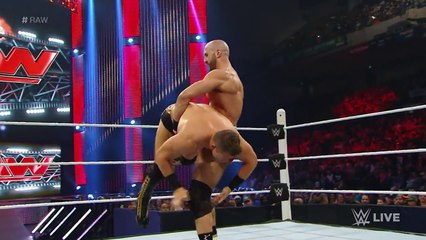 Cesaro vs. The Miz- Raw, September 7, 2015