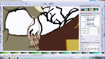 Inkscape Time Lapse Bride of Discord - Discord & Fluttershy