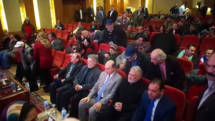 وفد من نقابة المهن الفنية والفنانيين فى زيارة الى قناة السويس الجديدة يناير2015