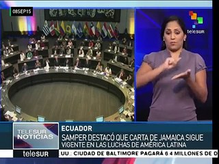 Destaca UNASUR relevancia de la Carta de Jamaica para la región