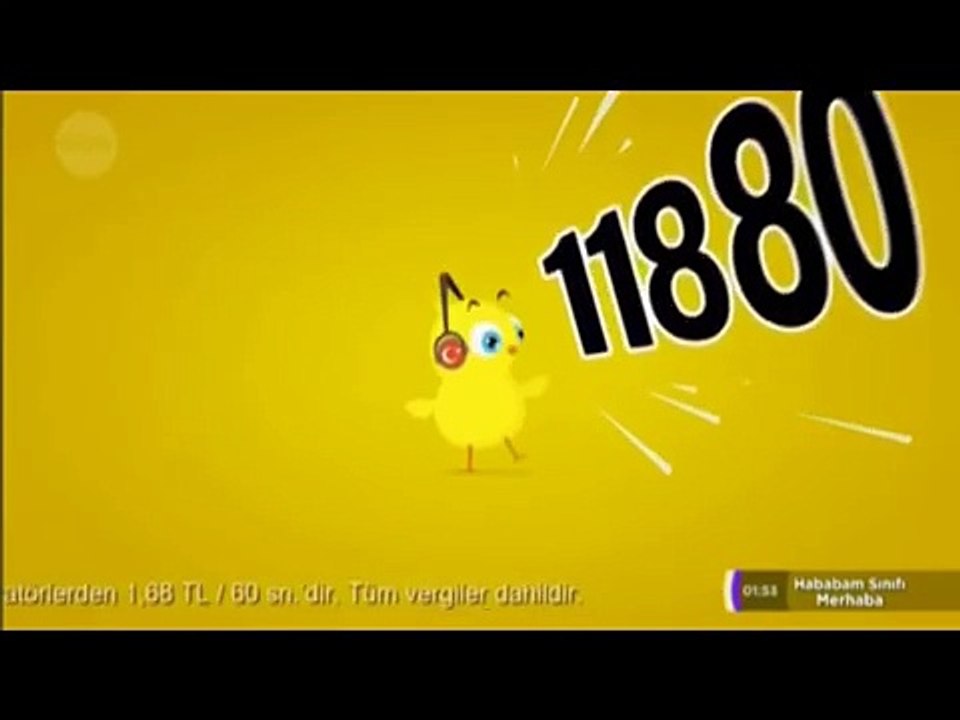 118 80 YENİ  SEVİMLİ  CİVCİV REKLAMI -11880  YENİ SARI CİVCİV REKLAMI