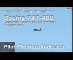 FSX - Boeing 747-400 - Crosswind landing Gardermoen