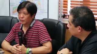 Sen. Bongbong Marcos - Interview at the City Hall of Tacloban City, Leyte (full video) 23 May 2014.