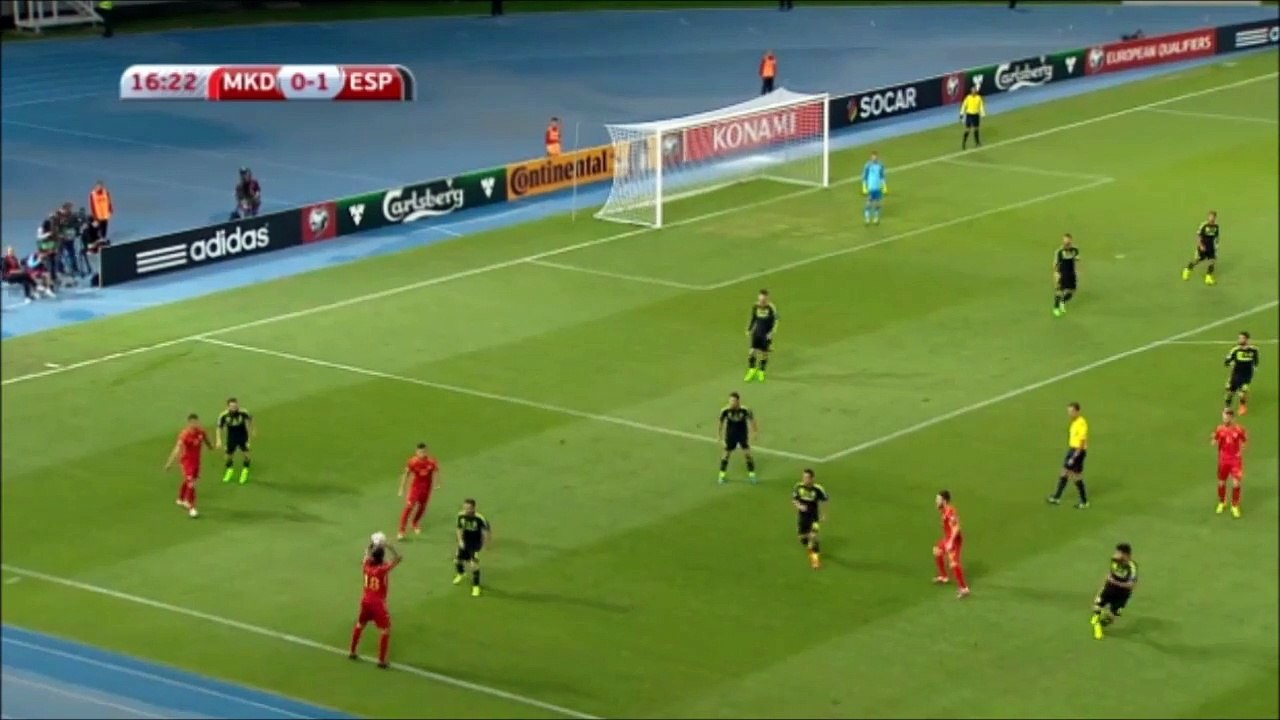 FYR Macedonia 0-1 Spain (08.09.2015) Highlights, All goals - EURO 2016 - Qualification
