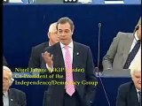 UKIP Nigel Farage on the Euro - Jan 2009 European Parliament