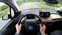 BMW i3 2015 POV Driver View Test Drive Electric Car on German Autobahn GoPro HD
