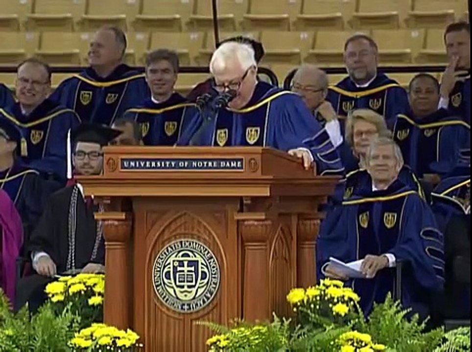 Notre Dame Commencement 2015: Lord Christopher Patten of Oxford