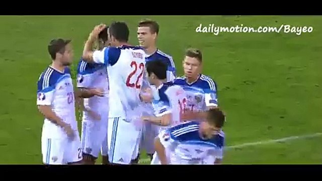 Artem Dzyuba Great GOAL Liechtenstein vs Russia 0-1 _08.09.2015