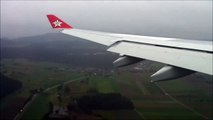 Edelweiss Air Airbus A330-300 Landung in Zürich bei Sturm