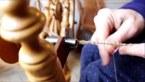 Plying bulky art yarn - hand spinning