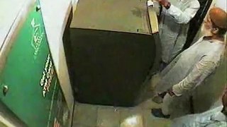 Real Video ATM Theft at Bank Branch