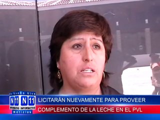 N11 Informativo LICITARAN NUEVAMENTE  PARA PROVEER DE COMPLEMENTOS EN EL PVL