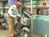 Traffic cop in Hyderabad provides needy riders with petrol