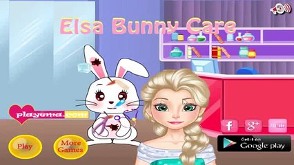 Disney Frozen Elsa Bunny Care Game Cartoon For Children