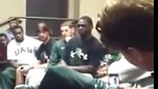 Uab President Ray Watts Addresses Football Players