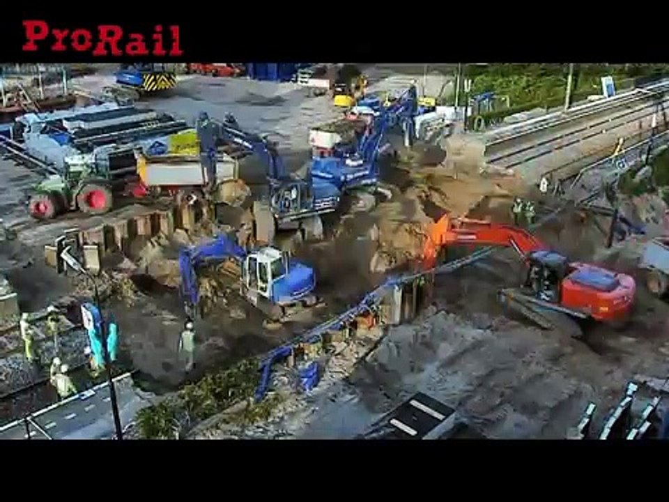 Bunnik: plaatsing fiets- en voetgangerstunnel onder het spoor