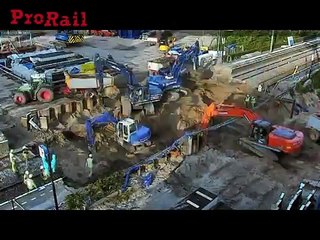 Bunnik: plaatsing fiets- en voetgangerstunnel onder het spoor