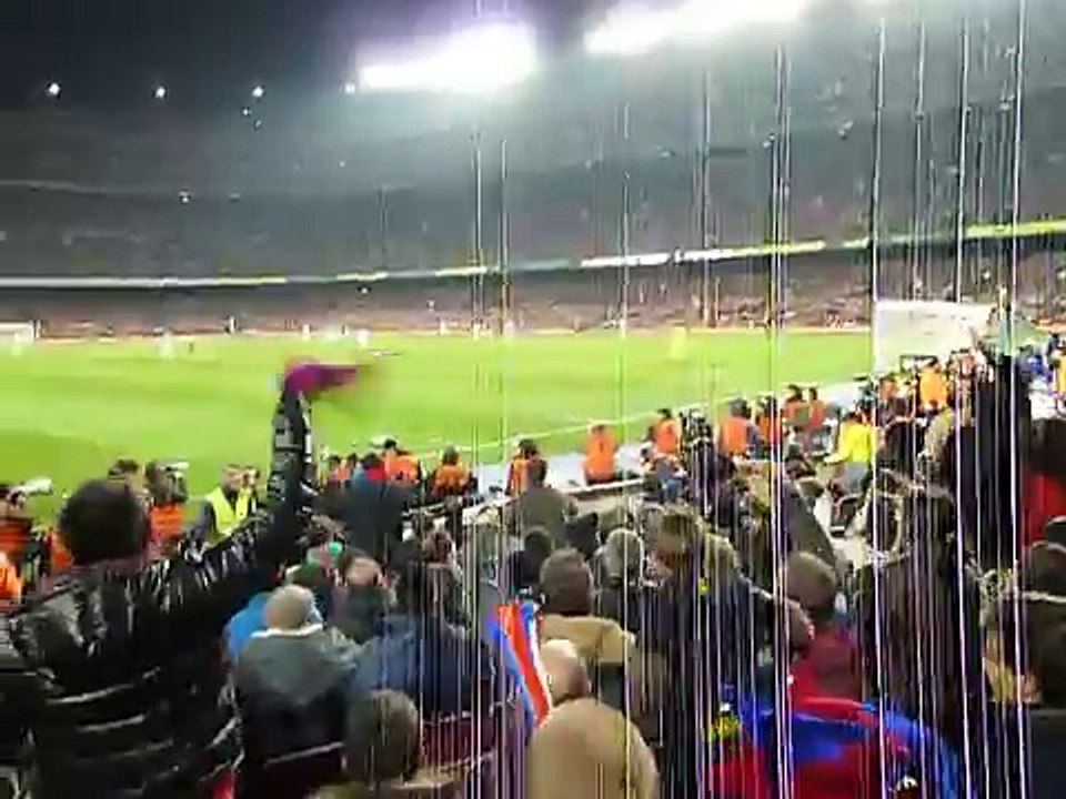 F.C BARCELONA REAL MADRID 2 -2 GOL DE DANI ALVES; FALTA A MESSI CAMP NOU 25-01-2012