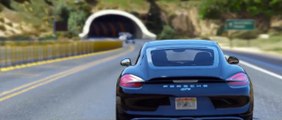 GTA 5 - 2016 Porsche Cayman GT4 Epic Police Chase (Cinematic)