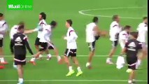 Cristiano Ronaldo and Gareth Bale show skills in Real Madrid training   Daily Mail Online