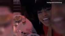 Nicki Minaj sings along with a friend at her brother's wedding  Daily Mail Online