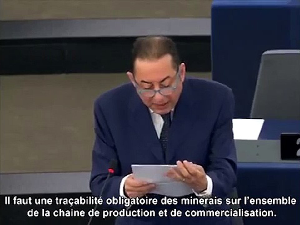 Gianni Pittella exhorte le parlement européen à prendre un engagement fort sur les minerais de sang
