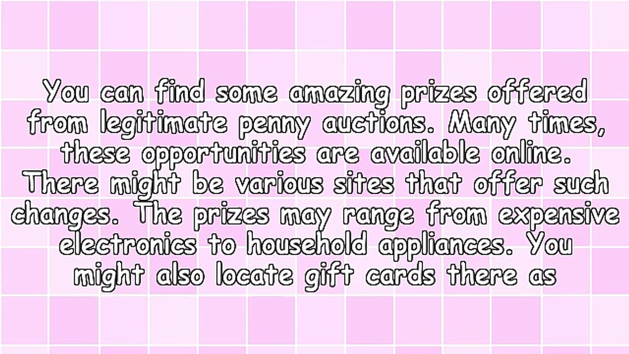 Legitimate Penny Auctions Giving You The Chance To Win Amazing Prizes