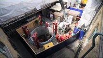 Crossrail time lapse video: Construction of a grout shaft for Bond Street eastern ticket hall