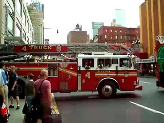 FDNY Engine 54 & Ladder 4 responding
