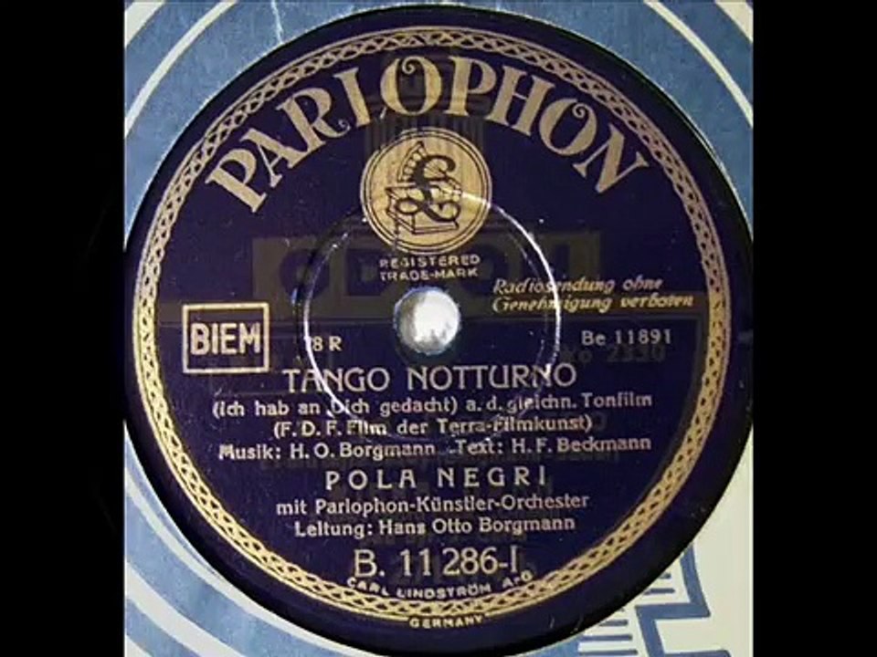"Tango Notturno" -   (5)  Wiera GRAN  - 1938 !