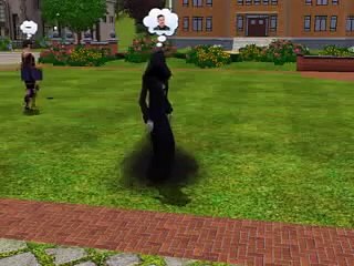 Grim Reaper in Sims 3 getting Electrocuted