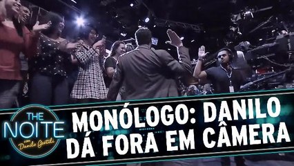 Monólogo: Danilo dá fora em câmera do SBT