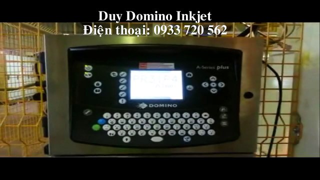 Máy in phun date trên bao thức ăn gia súc Domino LH: 0933 720 562 Duy