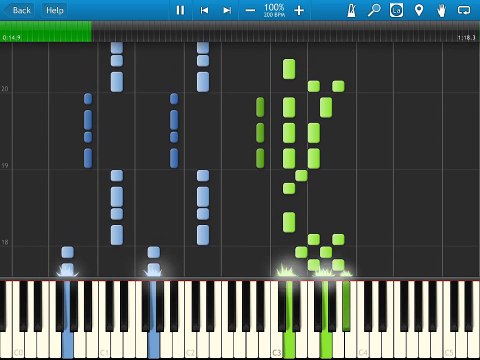 Pirates of the Caribbean - He's a Pirate - piano tutorial easy - how to play - lesson (Synthesia )