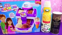 ICE CREAM MAKER The Real 2 In 1 Ice Cream Machine Cra Z Art Food Tasting by DisneyCarToys