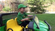 LITTLE BOY LOVES JOHN DEERE GATOR