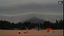 FREAK Apocalypse Storm Clouds Cause PANIC at Beach!! RUN!!!!!!!   HAARP?