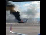 British Airways flight catches fire on Las Vegas runway