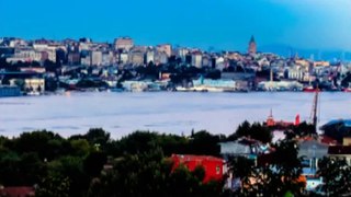 Istanbul golden horn time lapse
