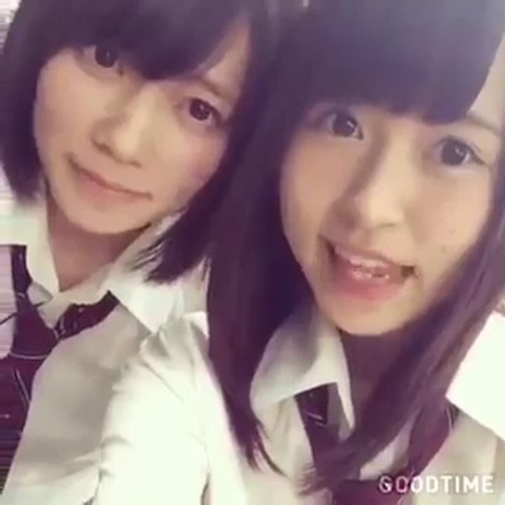 HKT48 冨吉明日香 駒田京伽 二人で必死に山を登る様子♪ 宮崎と宮崎凱旋ロケ 2015.09.03 AKB48 SKE48 NMB48 JKT48 SNH48 NGT48