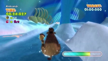 ICE AGE! Mammoth skating on ice! Cartoons for kids!