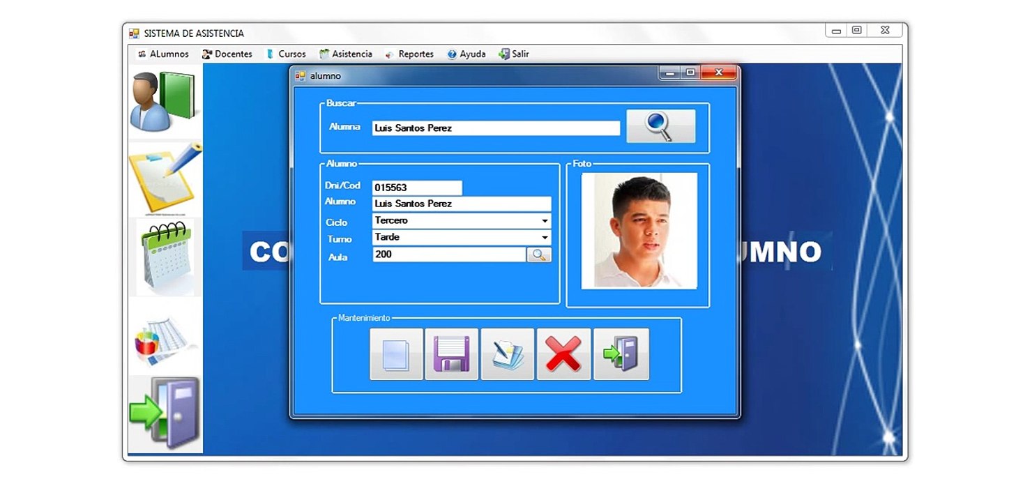 SISTEMA DE ASISTENCIA DEL ALUMNOS