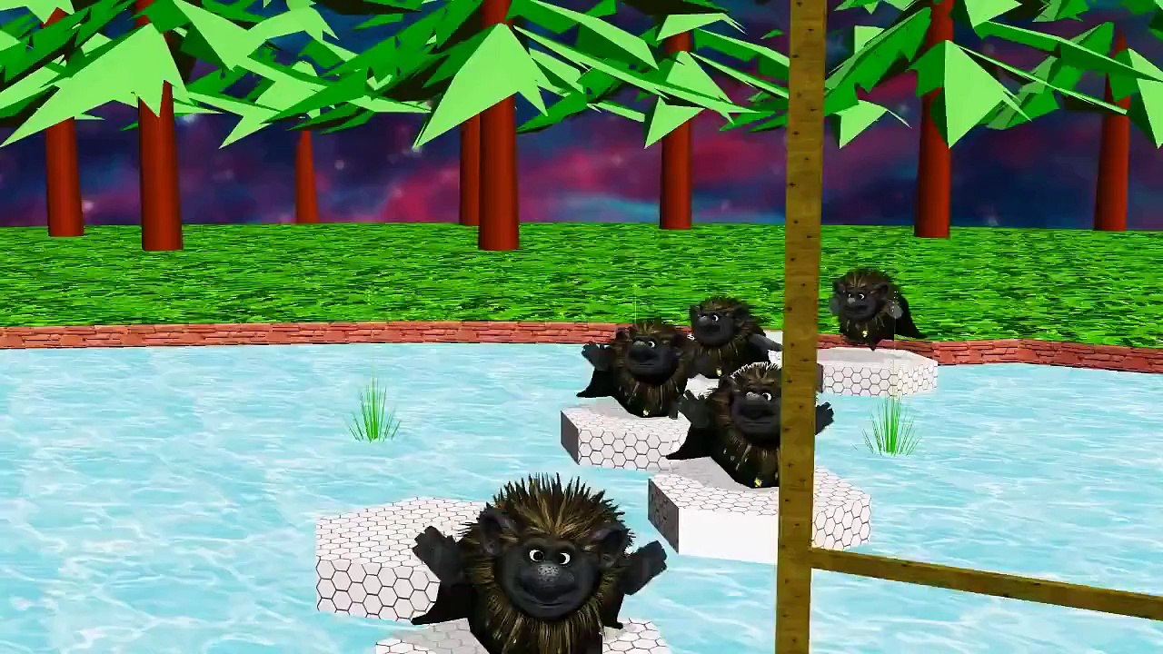 Kids Songs - Song  Five Little Monkeys Monsters Bugs Bunny  Five Little Monkeys