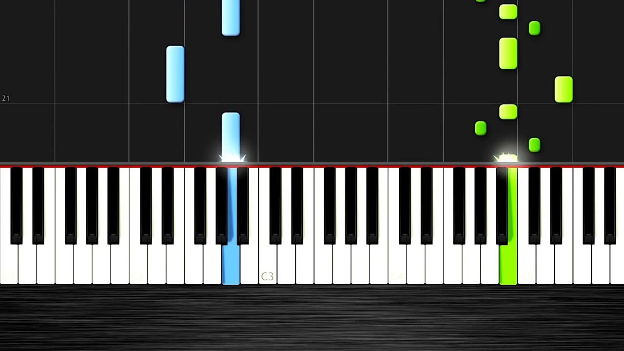 OMI - Cheerleader - EASY Piano Tutorial by PlutaX - Synthesia